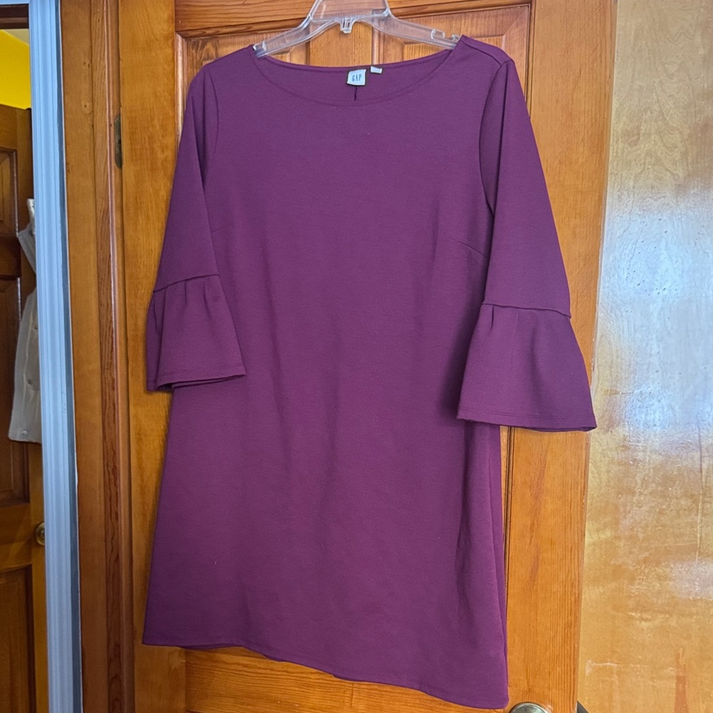 GAP Purple Long Sleeve Dress